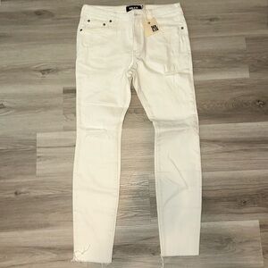 Ser.o.ya white distressed denim